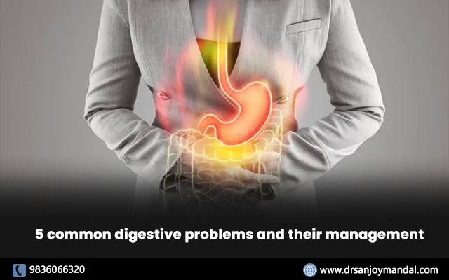 5 common digestive problems and their management